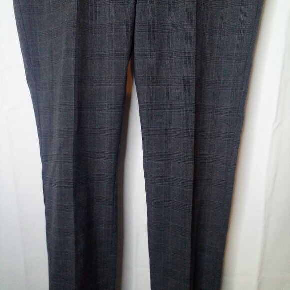 Maurices Pants Women 9 10 Career Classic Plaid Gray - Picture 5 of 14